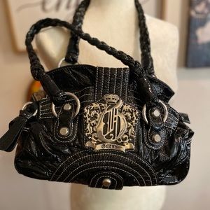 Guess Embellished Logo Black handbag